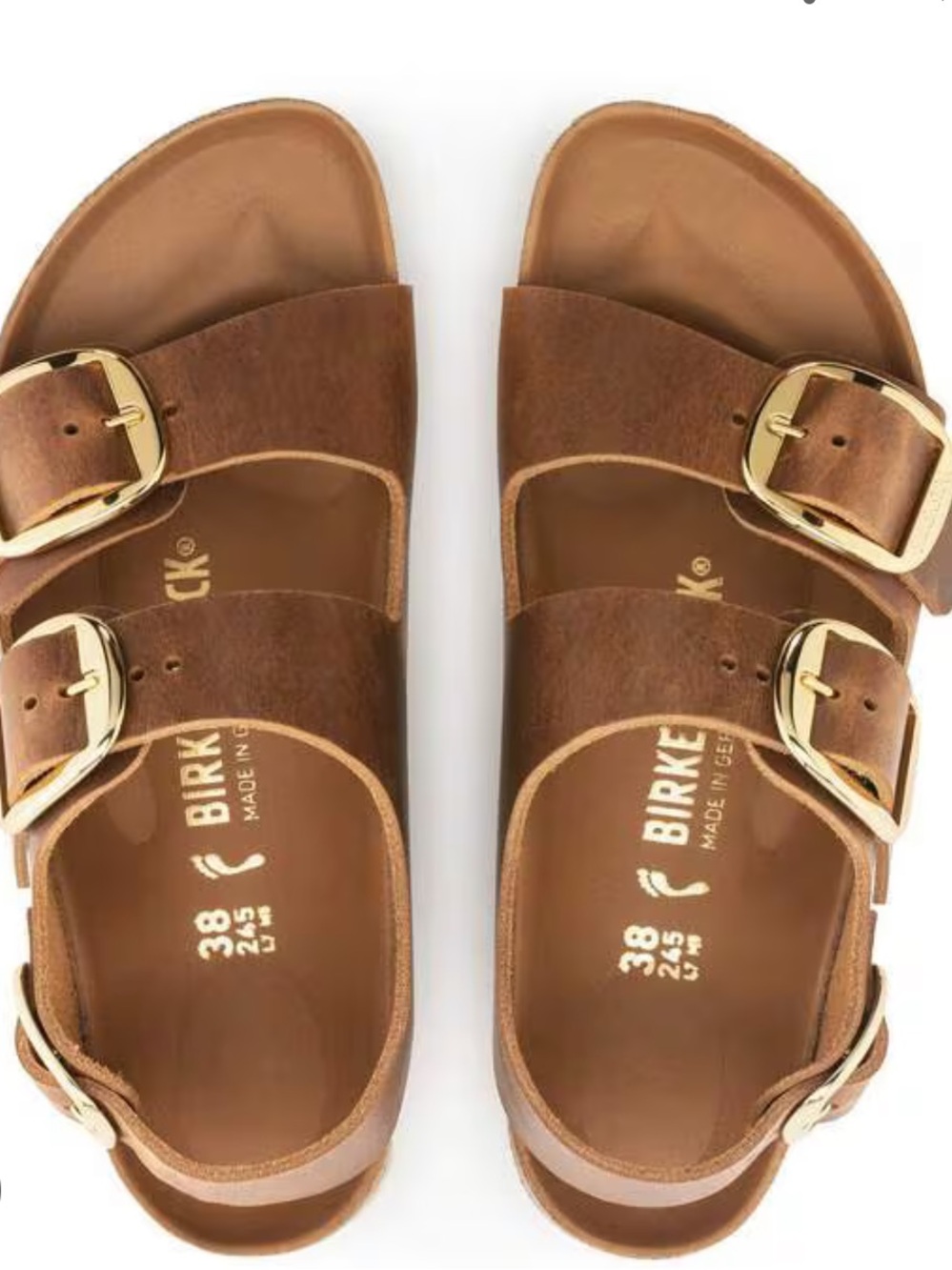 Birkenstock Milano Big Buckle Brown Sandals EU 37